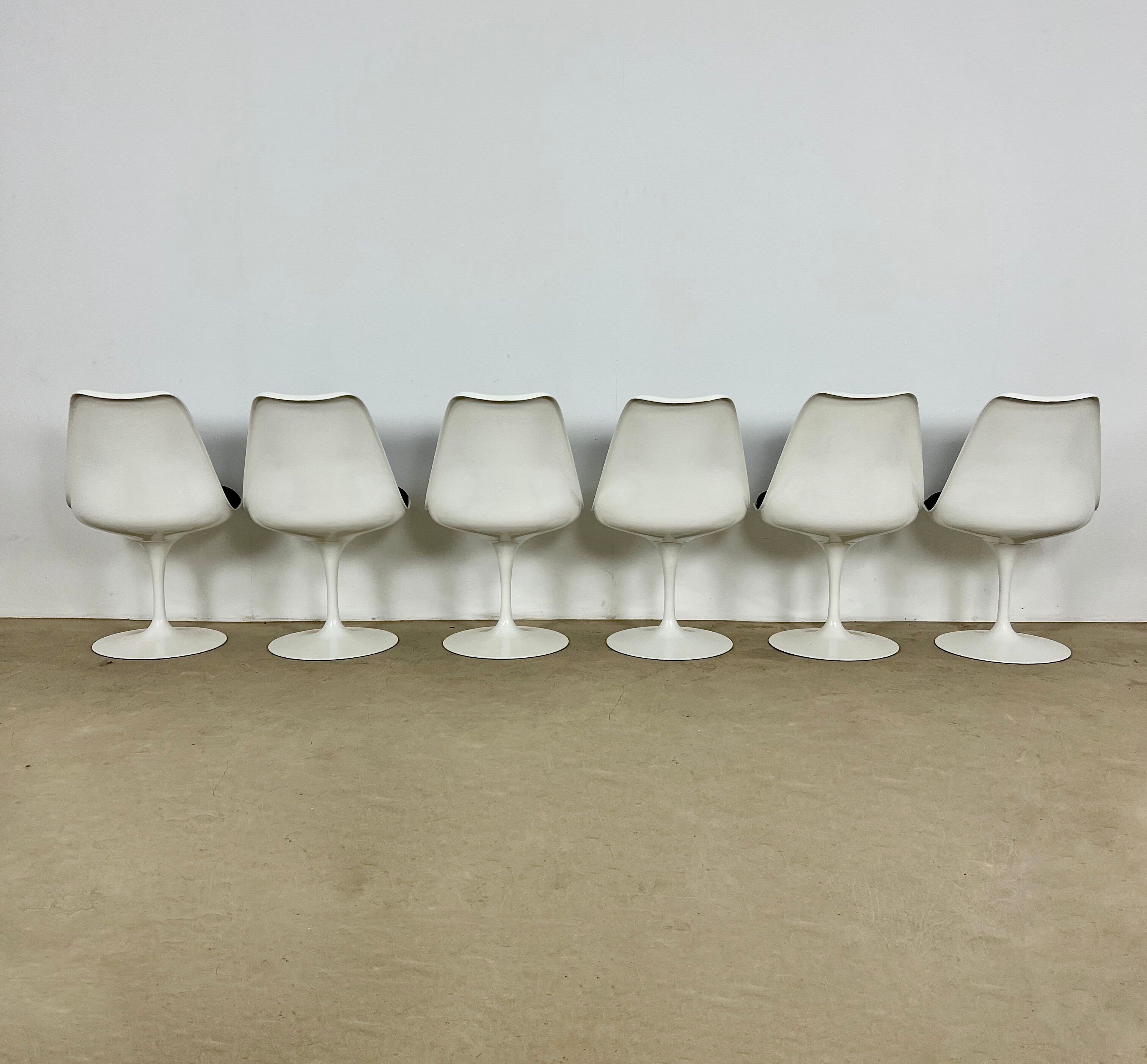 Lot de 6 chaises Tulip d'Eero Saarinen pourr Knoll International , 1970S