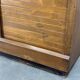 Art Deco Beech Tambour Office Cabinet, Czechoslovakia 1940s