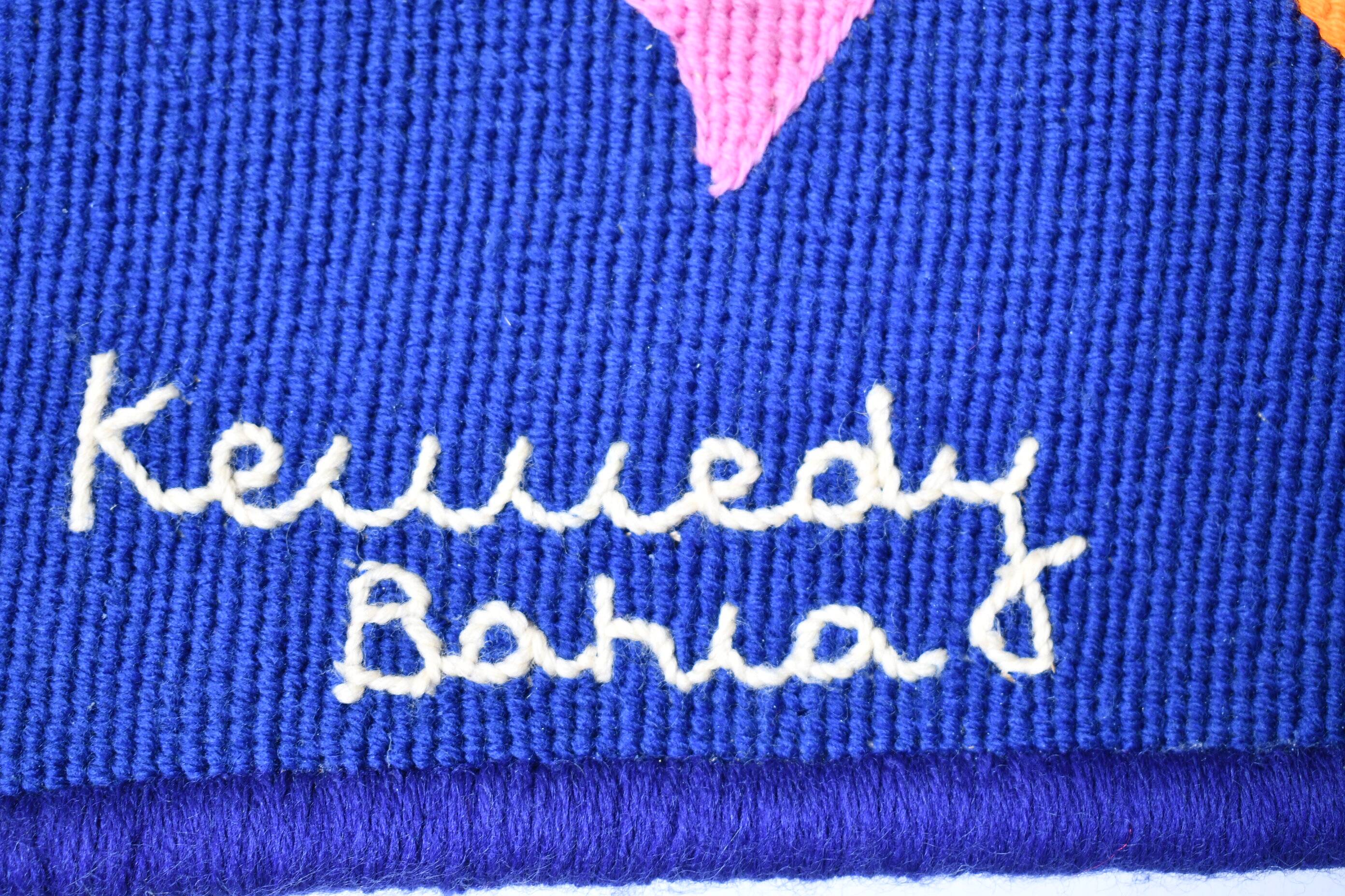 Tapisserie du milieu du siècle par Kennedy Bahia. Brésil, années 1970.