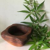 Large mortar in olive wood
