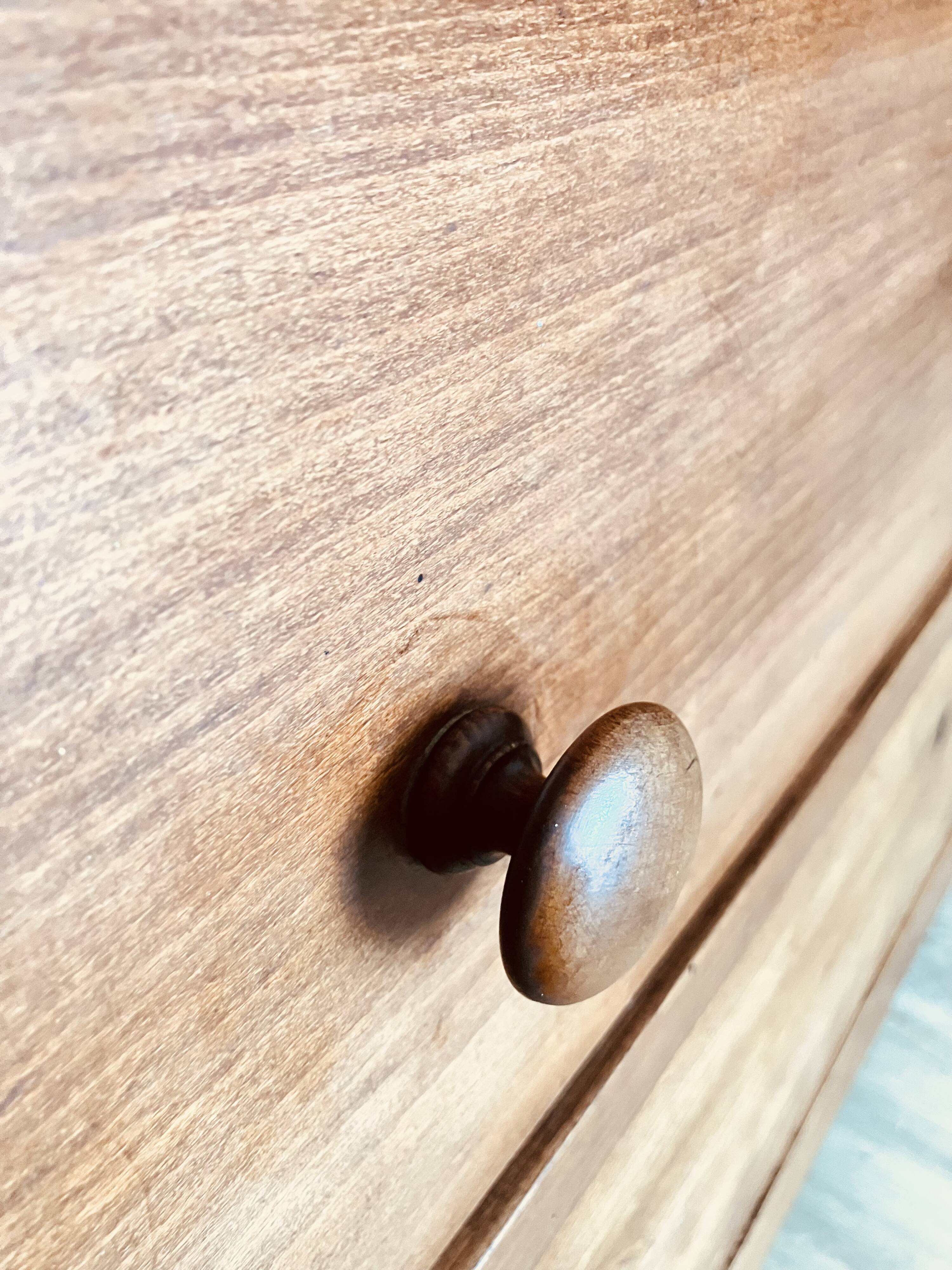 Antique solid wood chest of drawers