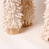 Wooden sheep bench