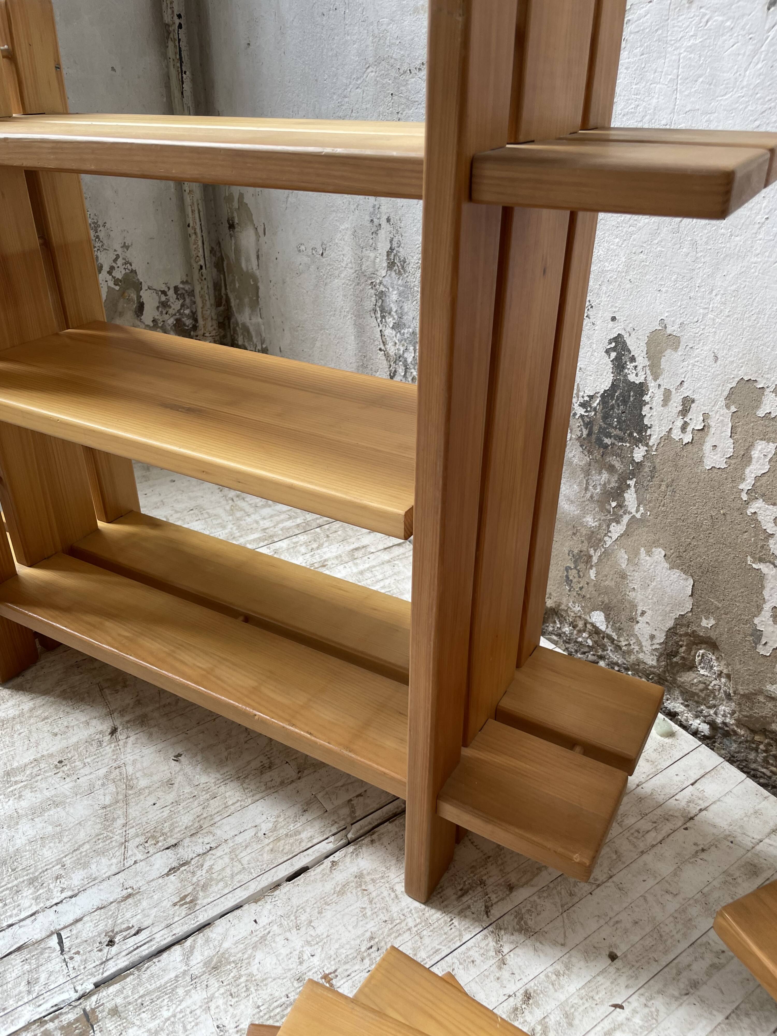 4 solid elm shelves Maison Regain