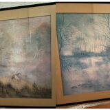 Paire de tableaux paysagers peintre niçois Massard