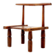 Traditional African hand-carved 'Baoulé' chair, 1920s