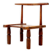 Traditional African hand-carved 'Baoulé' chair, 1920s