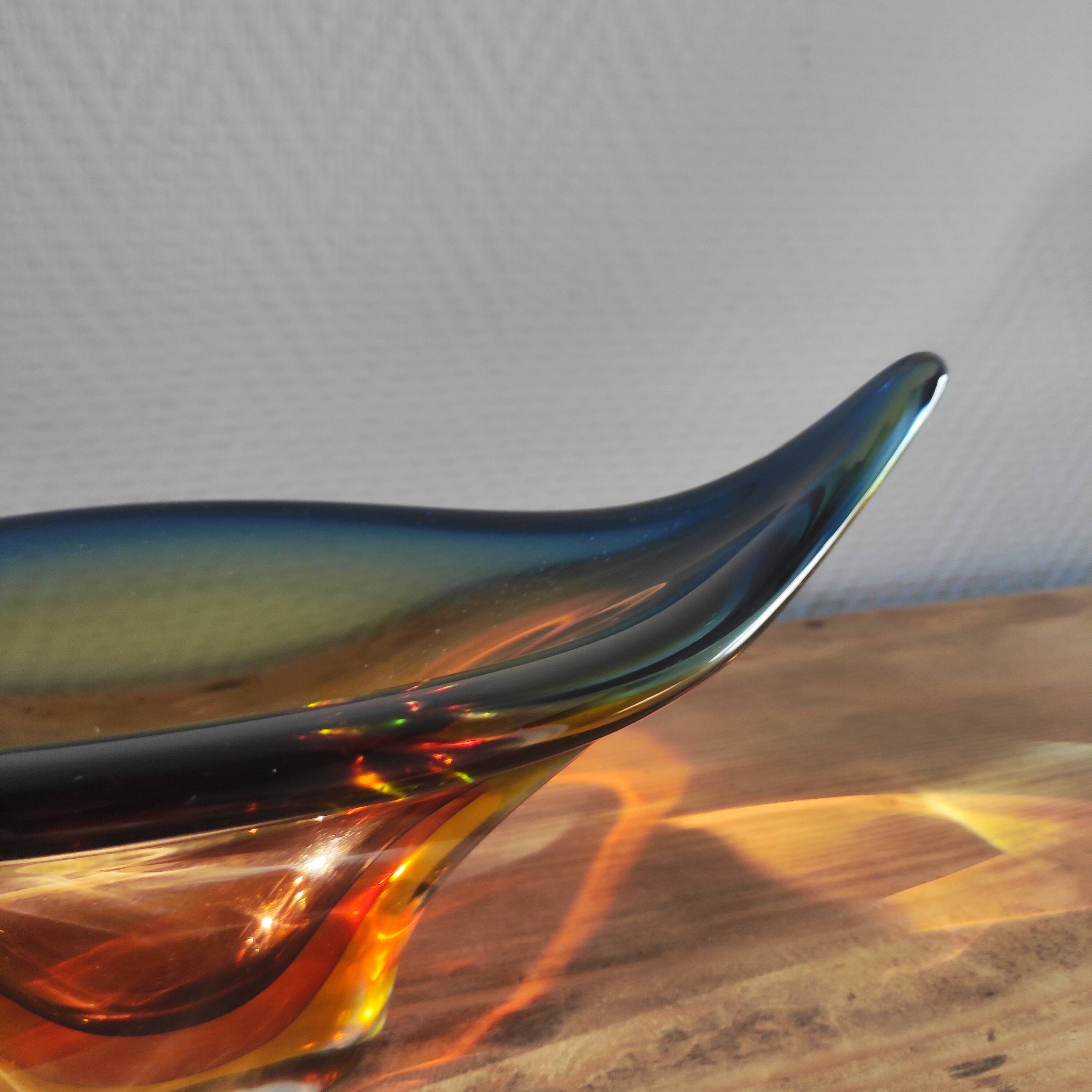 Murano glass cup Sommerso Italy 1960