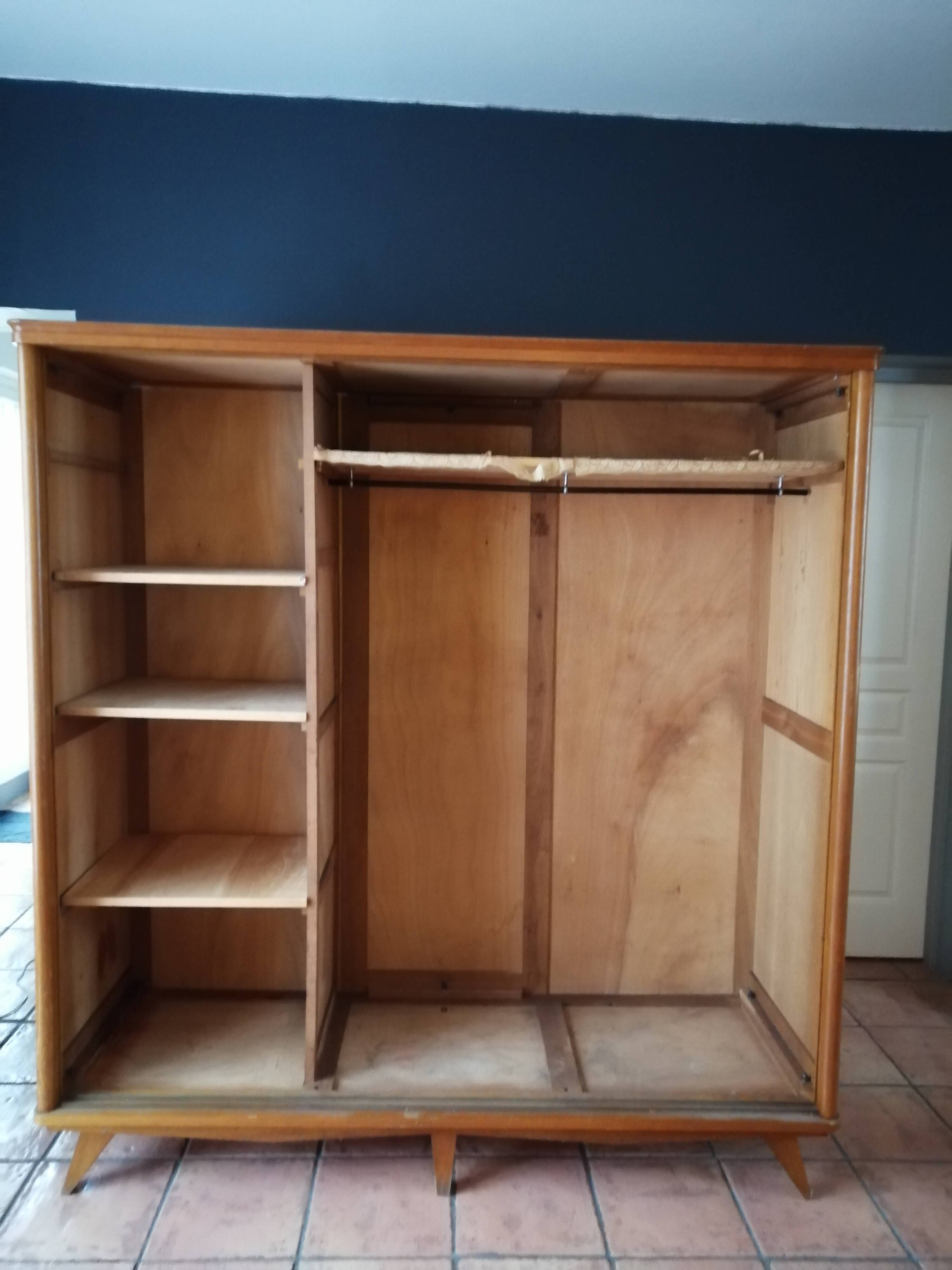 50s wardrobe - sliding doors