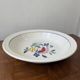 Plat Sarreguemines fabriqué en France et peint à la main