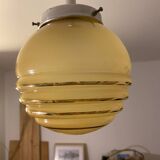 Vintage opaline pendant light