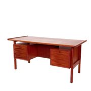 Vintage desk model 75 by Niels Clausen in teak - NC Møbler, Denmark 1960s