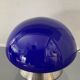 Vintage blue opaline mushroom lamp from the 1980s.