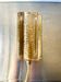 Scandinavian midcentury wall light in crystal and brass