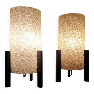 Pair of Midcentury Table Lamps Rockets, Germany, 1970s