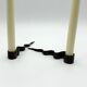 Pair of "Serpentine" candlesticks, modernist, 1970s