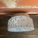 Vintage White Metal Support + Moulded Glass Ceiling Light Fixture
