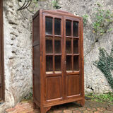 Vintage glass-fronted cabinet