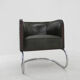 Bauhaus Tubular Armchair in Green Leather,  1930s, Restored