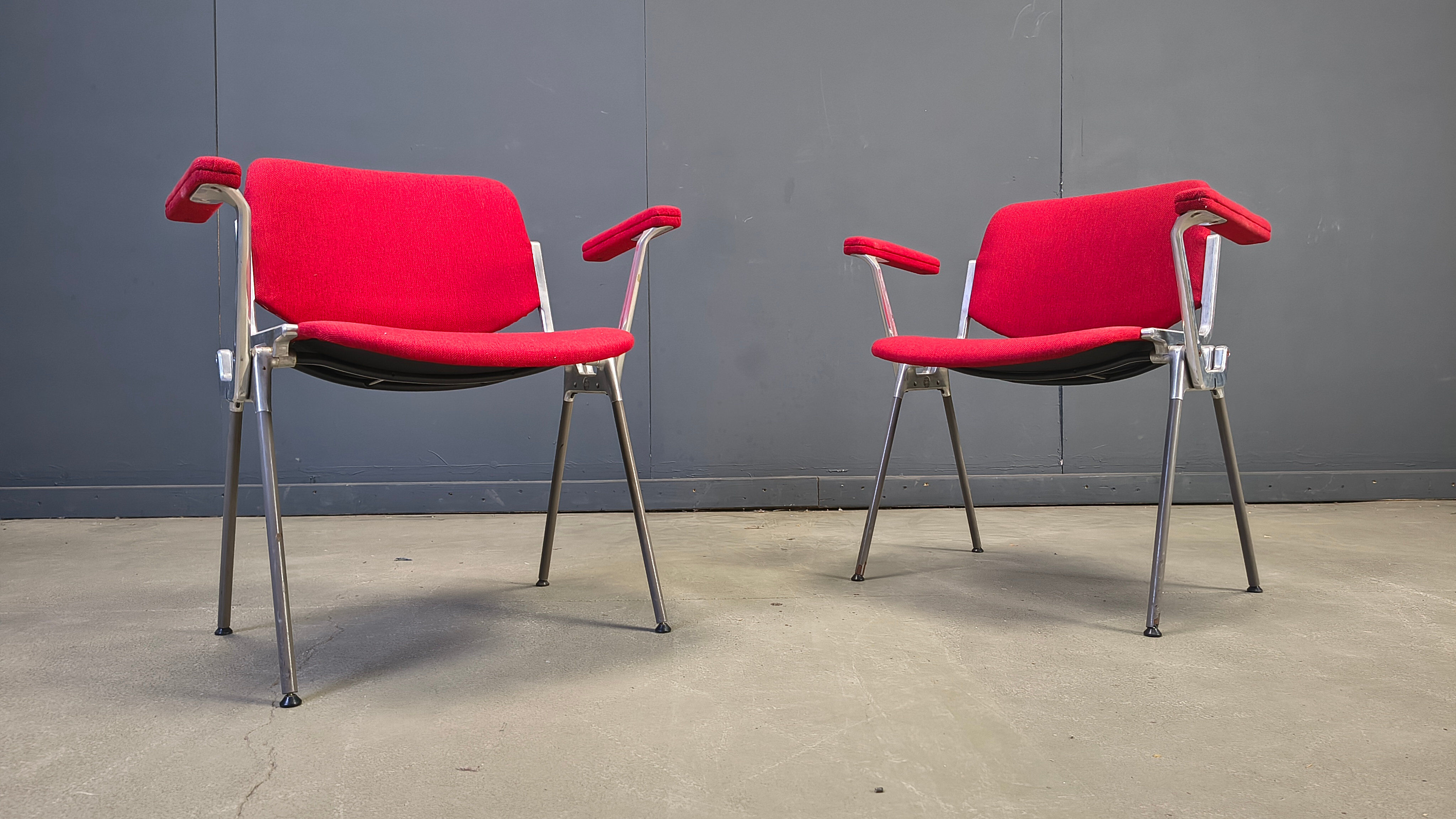 Chaises latérales vintage DSC 106 par Giancarlo Piretti pour Castelli, années 1970 - ensemble de 6