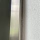 Brushed stainless steel mirror circa François Monnet and Joelle Ferlande