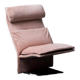Pink velvet armchair tasty 70s vintage modern