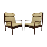 Pair of armchairs by Grete Jalk 1960 Denmark.