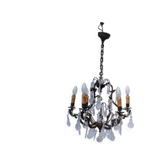 lustre pampilles ancien