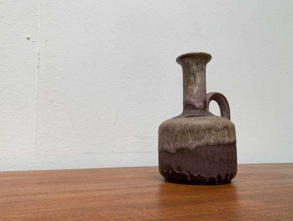Brutalist Fat Lava Pottery Vase from Ruscha, West Germany, 1960s