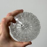 Chiseled crystal sugar bowl