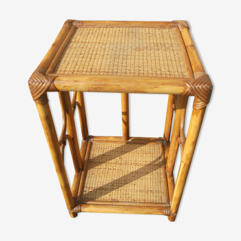 Small rattan side table