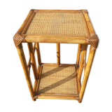 Petite table d'appoint en Rotin