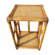Small rattan side table