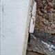 Pair of old white painted fir closet doors