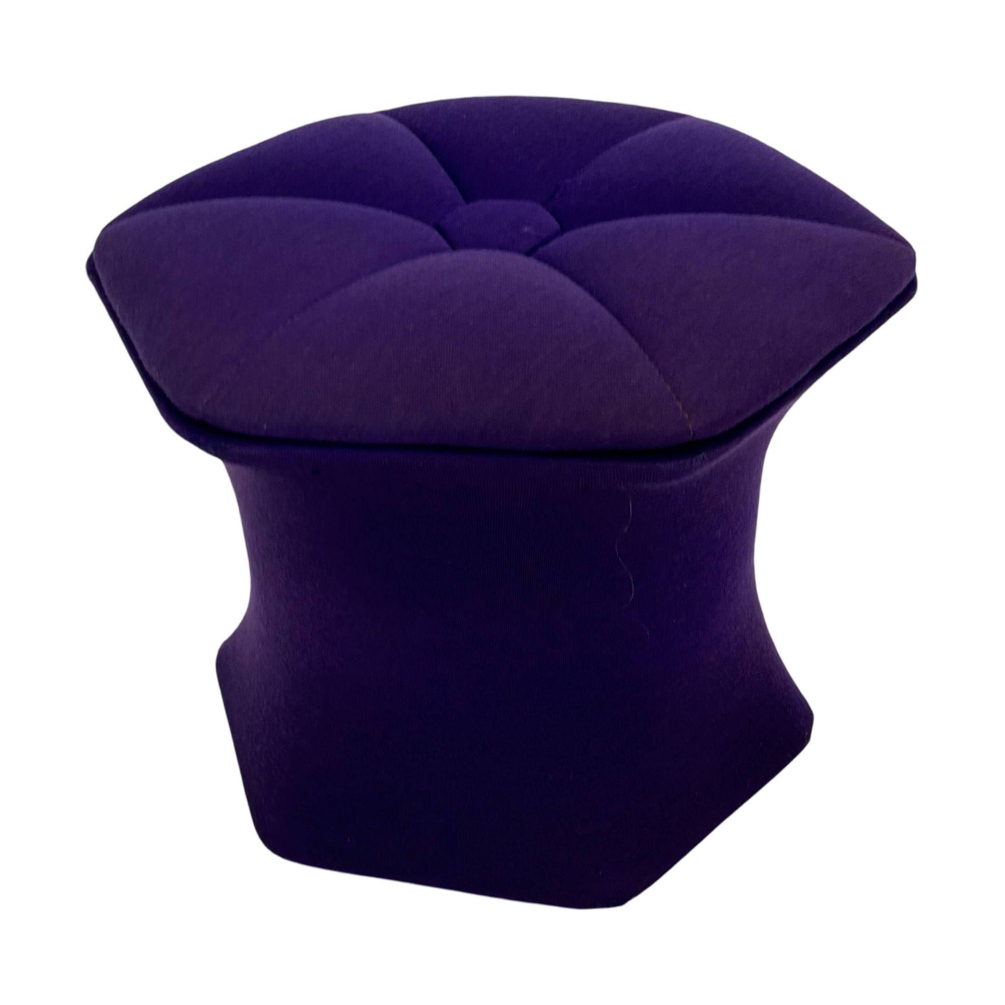 Vintage mushroom hocker or stool with storage compartment Netherlands 70's