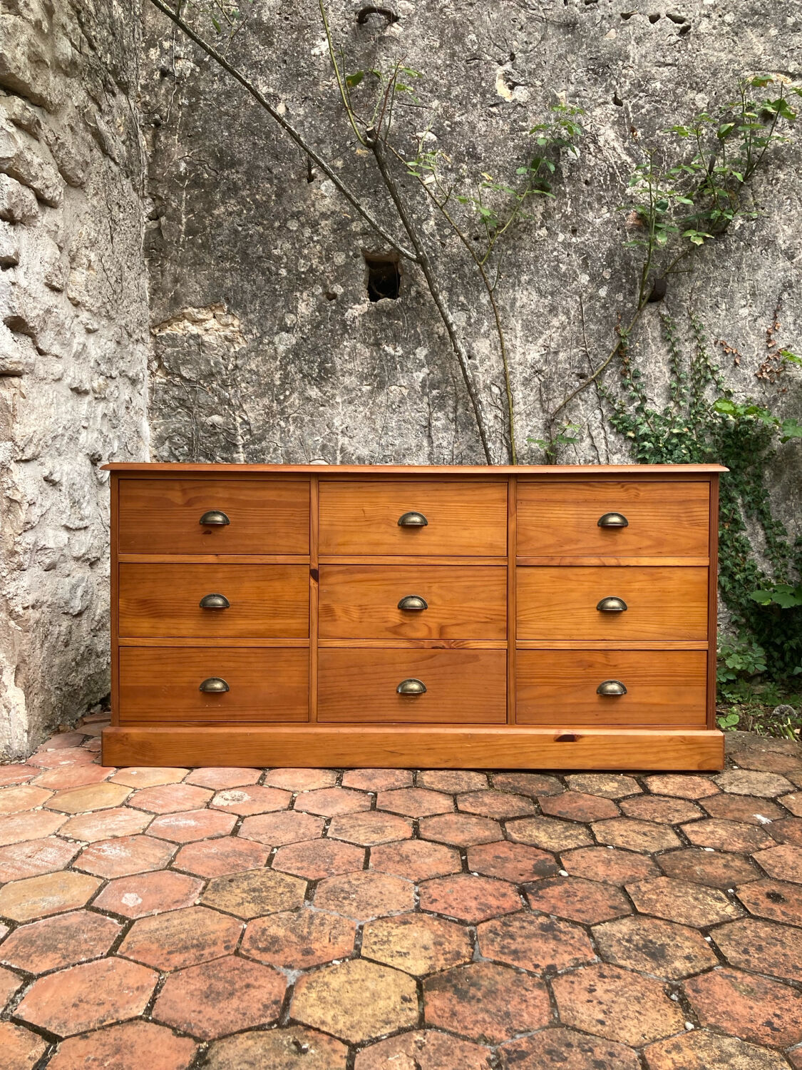 Old trade cabinet with drawers
