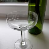 Lot de 6 coupes à champagne en cristal dépareillées début XXeme