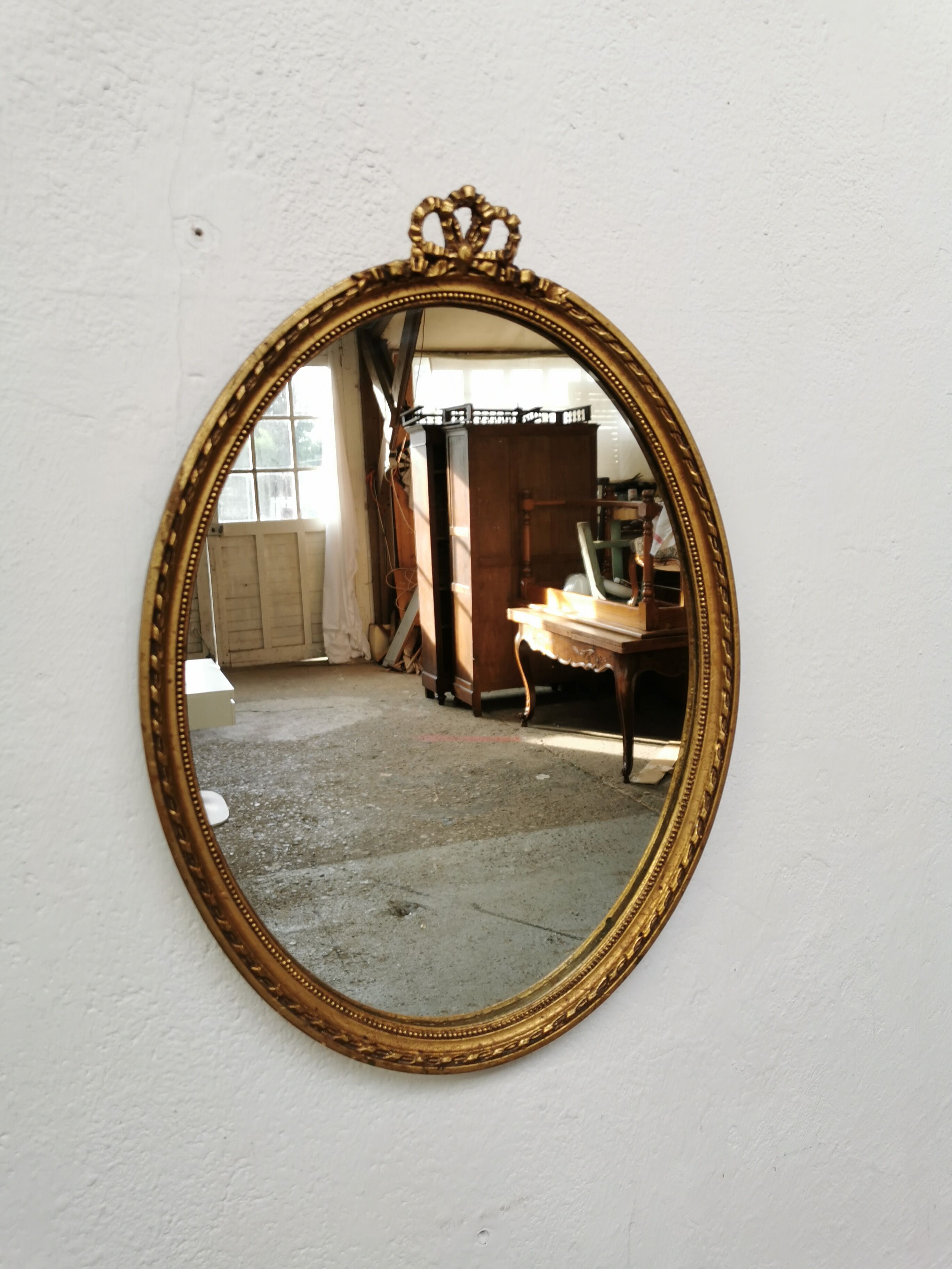 Vintage gold mirror 46cm x 33cm
