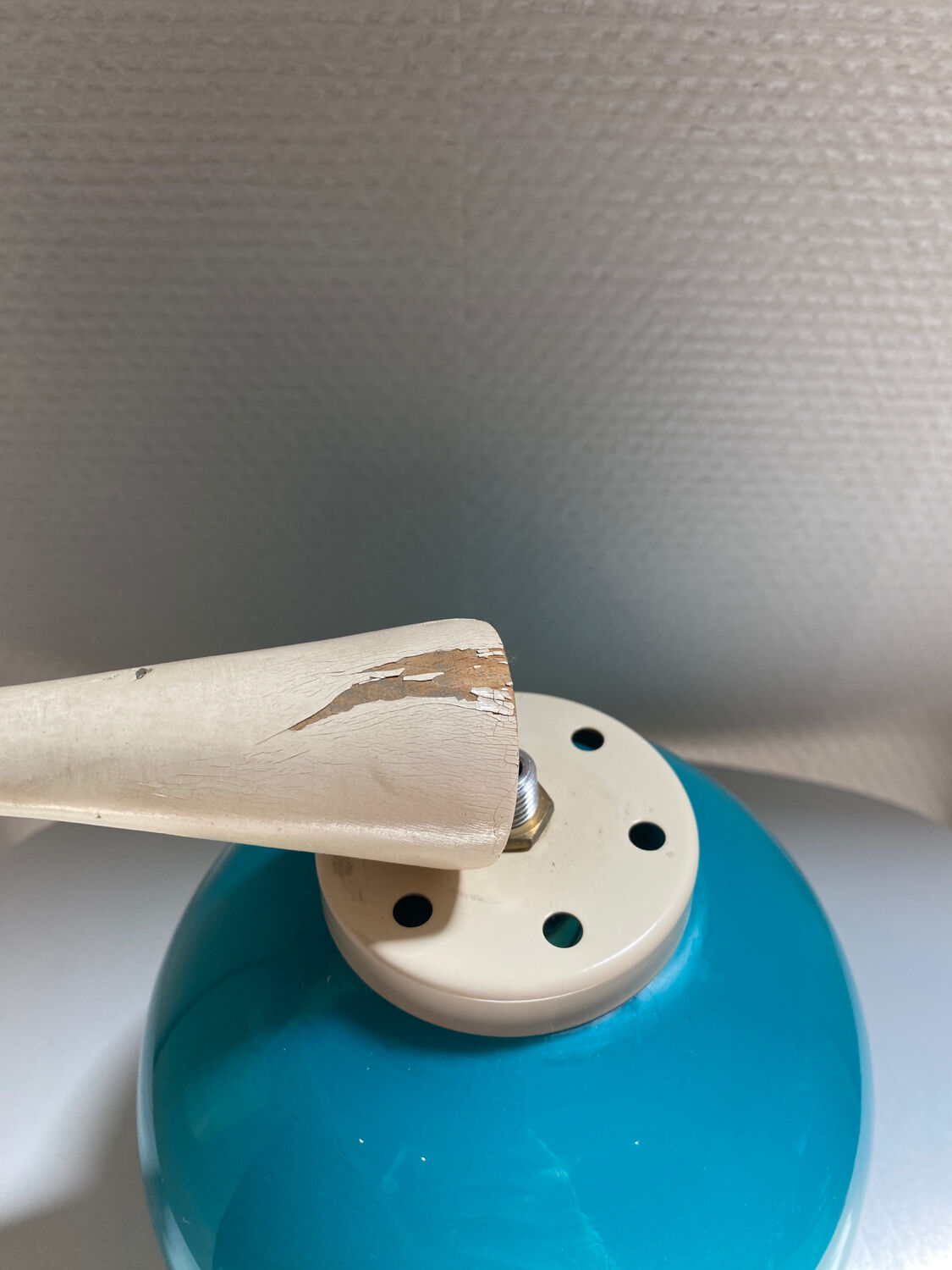 Blue vintage hanging lamp