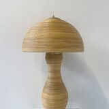 Contemporary bamboo table lamp