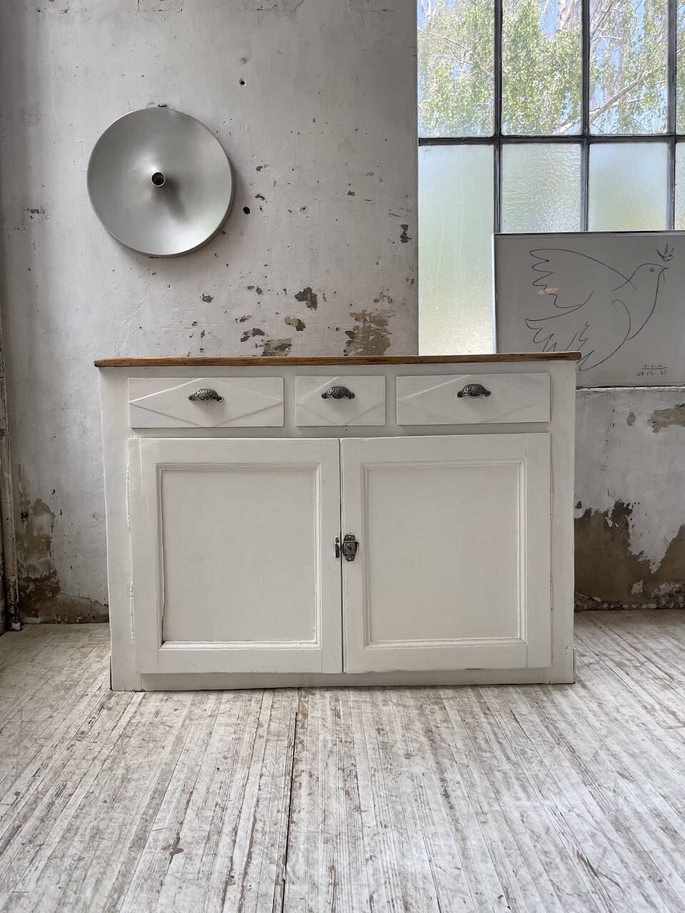 White patina sideboard craft furniture
