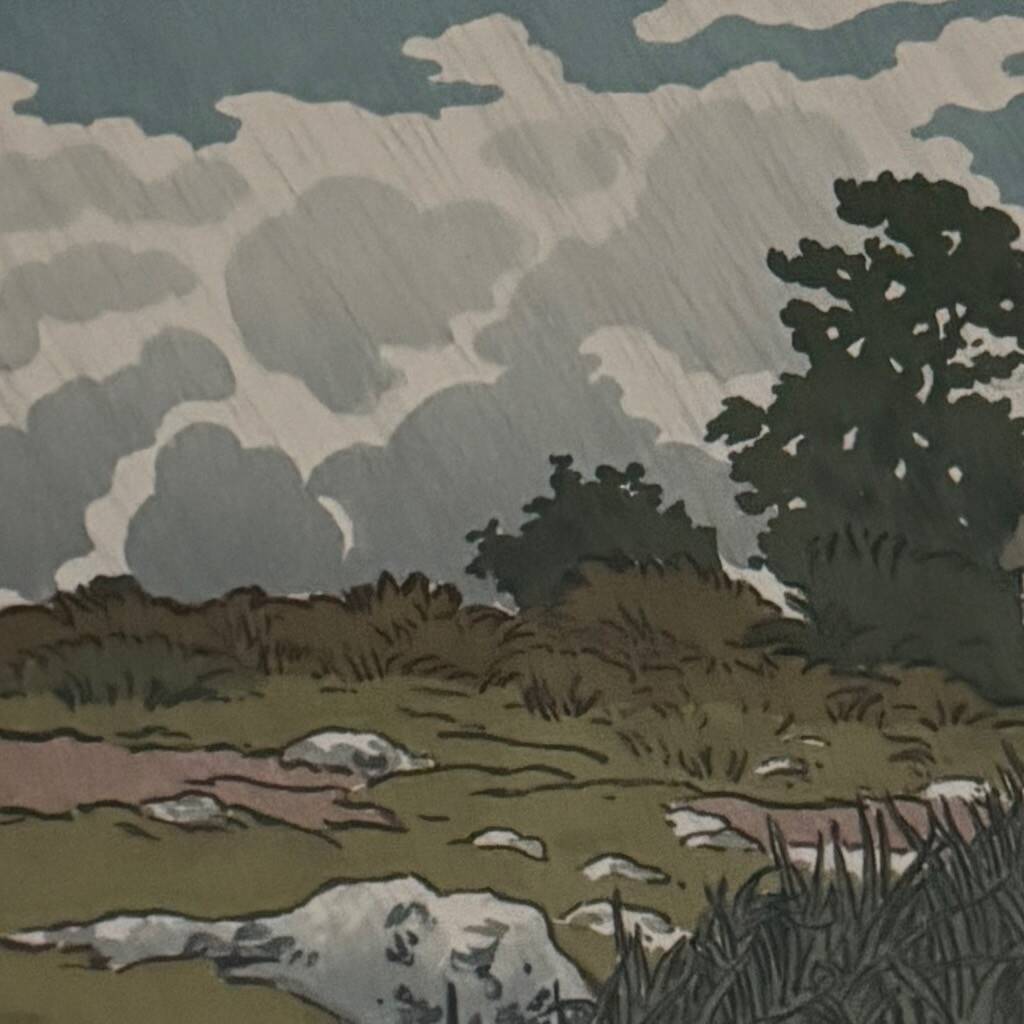 Lithograph by Henri Rivière Stream at Lopérec