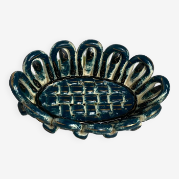 Fase Vallauris woven ceramic basket