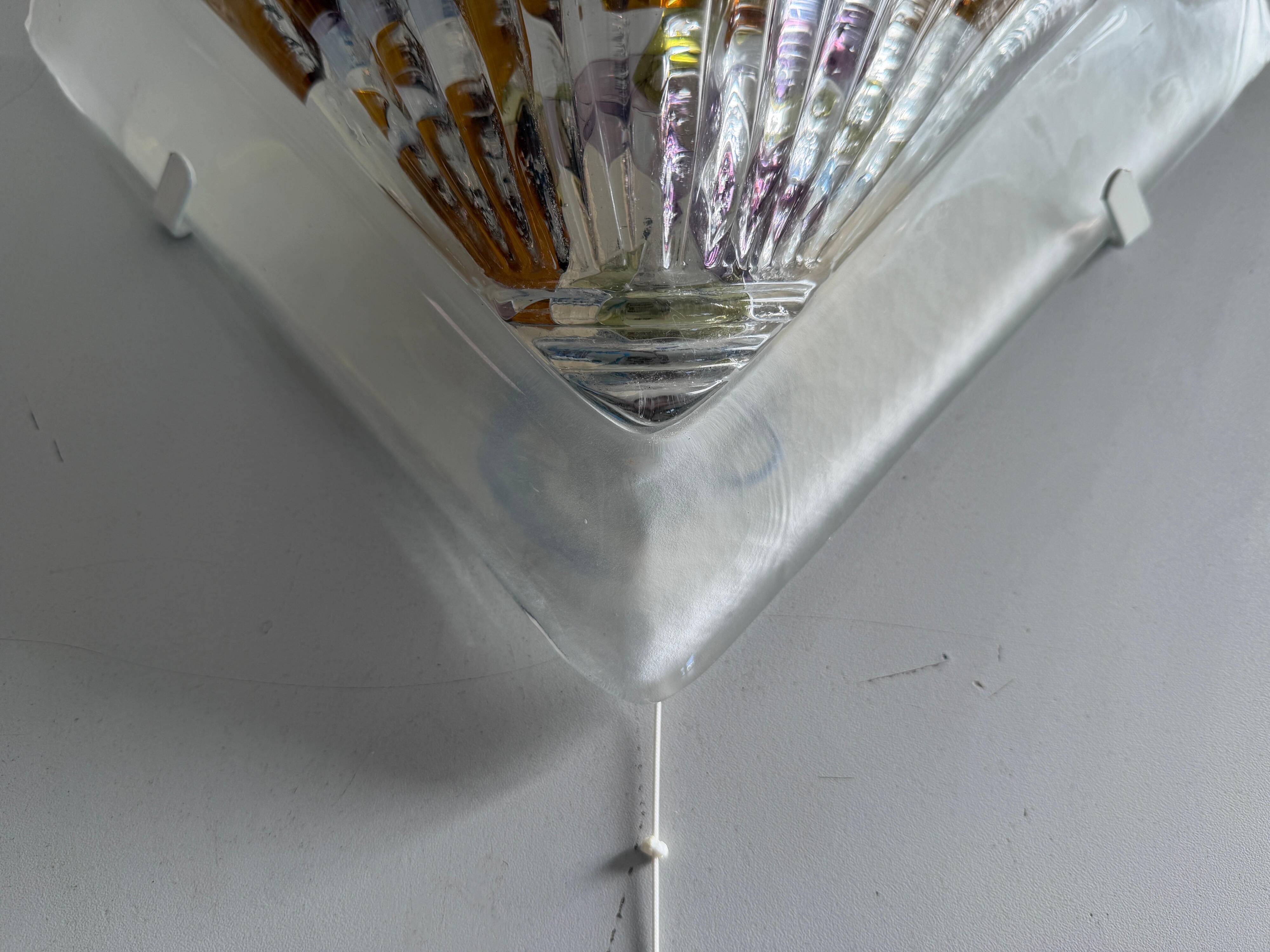 Simple Murano glass wall light, Design/One, 1970s, Germany