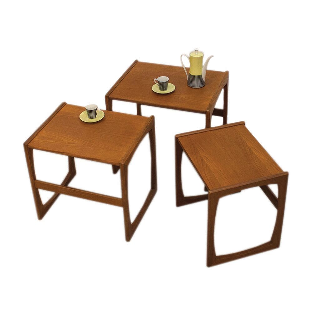 Quadrille nesting tables made by G-Plan in the 1960s