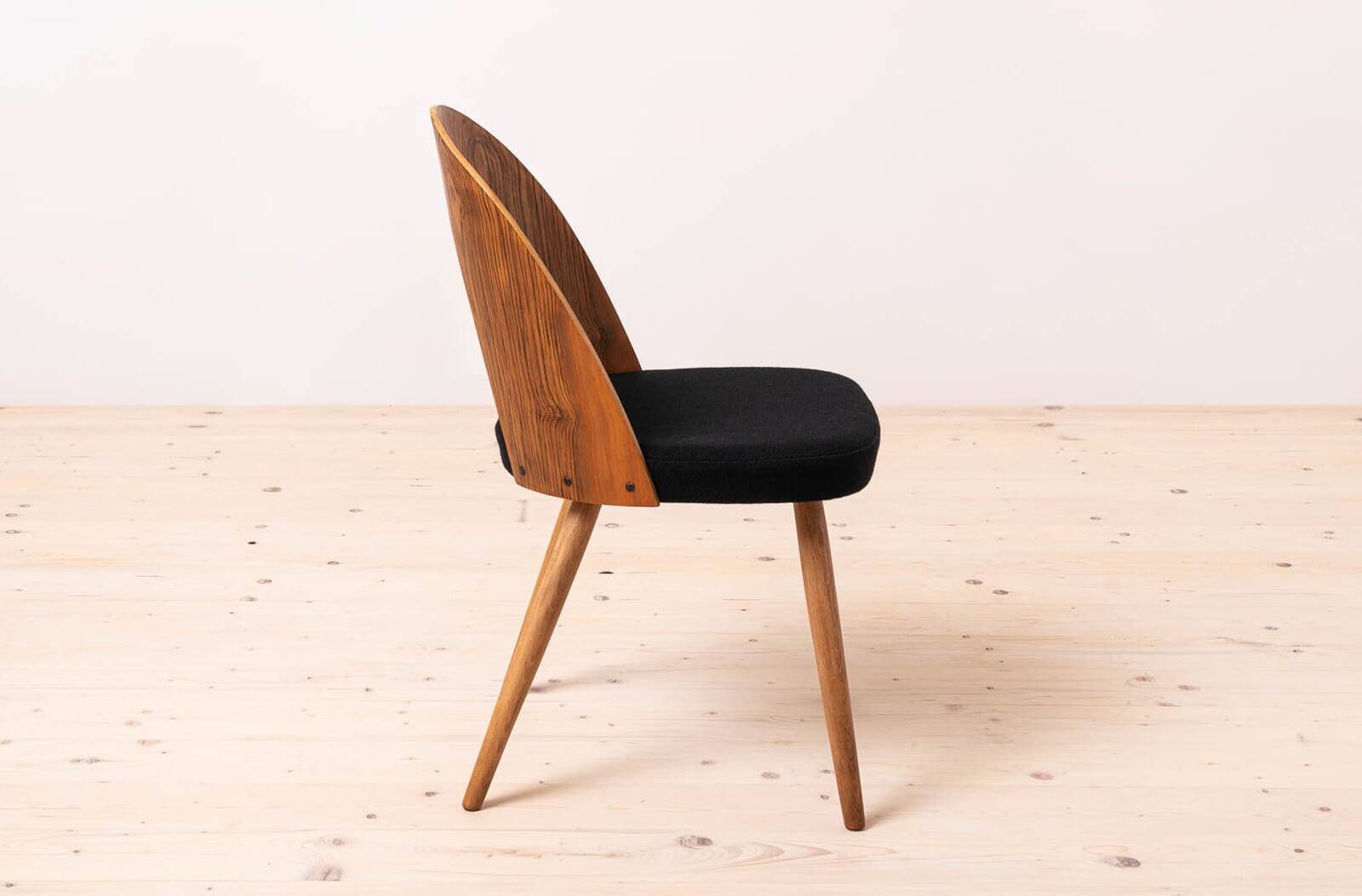 Set of 4 Mid Century Dining Chairs by A.Šuman, Reupholstered in KVADRAT