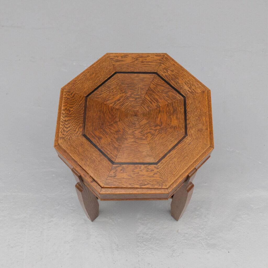 Octagonal Dutch Art Deco side table 1920s