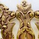 Bronze Coat Rack and Wall Shelf, Vintage, Louis XV Style