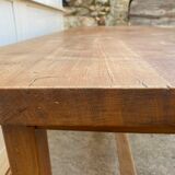 Solid oak dining farm table to eat 1950 220x77x75cm