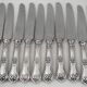 Boulenger Louis XV, 12 silver-plated table knives, excellent condition.
