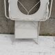 Folding metal vanity cabinet